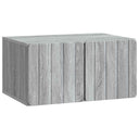 vidaXL Wall-Mounted TV Cabinet Black 59.5x41x30 cm Engineered Wood