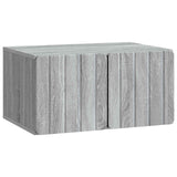 vidaXL Wall-Mounted TV Cabinet Black 59.5x41x30 cm Engineered Wood