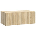 vidaXL Wall-Mounted TV Cabinet Black 59.5x41x30 cm Engineered Wood