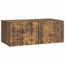 vidaXL Wall-Mounted TV Cabinet Black 59.5x41x30 cm Engineered Wood