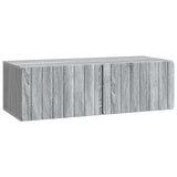 vidaXL Wall-Mounted TV Cabinet Black 59.5x41x30 cm Engineered Wood