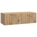 vidaXL Wall-Mounted TV Cabinet Black 59.5x41x30 cm Engineered Wood