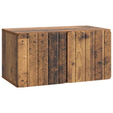 vidaXL Wall-Mounted TV Cabinet Black 59.5x41x30 cm Engineered Wood