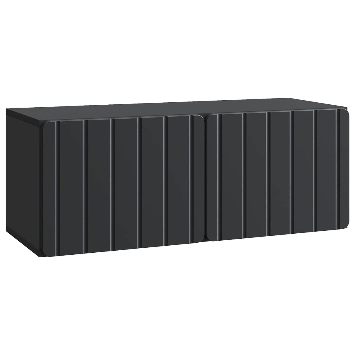 vidaXL Wall-Mounted TV Cabinet Black 59.5x41x30 cm Engineered Wood