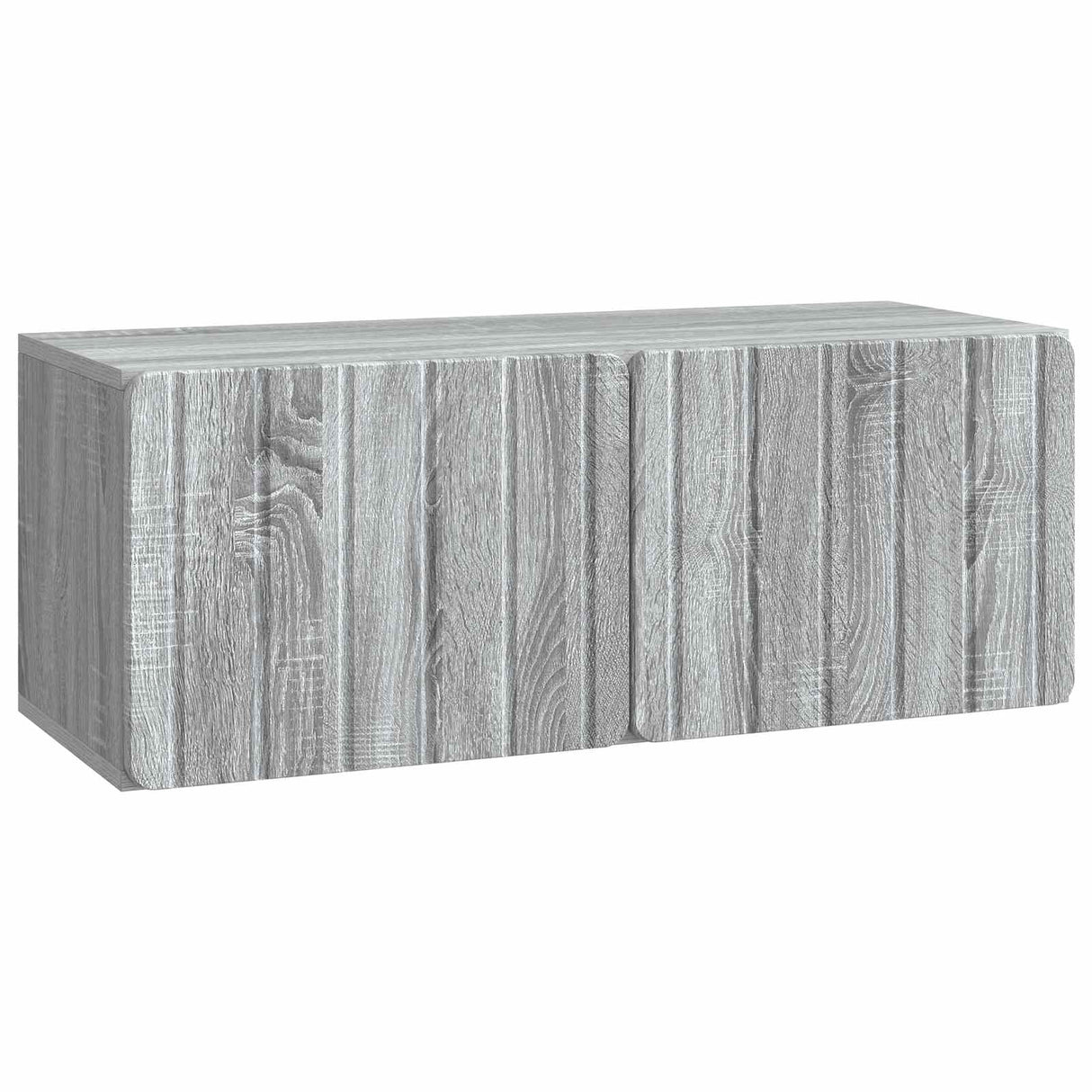 vidaXL Wall-Mounted TV Cabinet Black 59.5x41x30 cm Engineered Wood