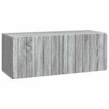vidaXL Wall-Mounted TV Cabinet Black 59.5x41x30 cm Engineered Wood