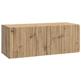 vidaXL Wall-Mounted TV Cabinet Black 59.5x41x30 cm Engineered Wood