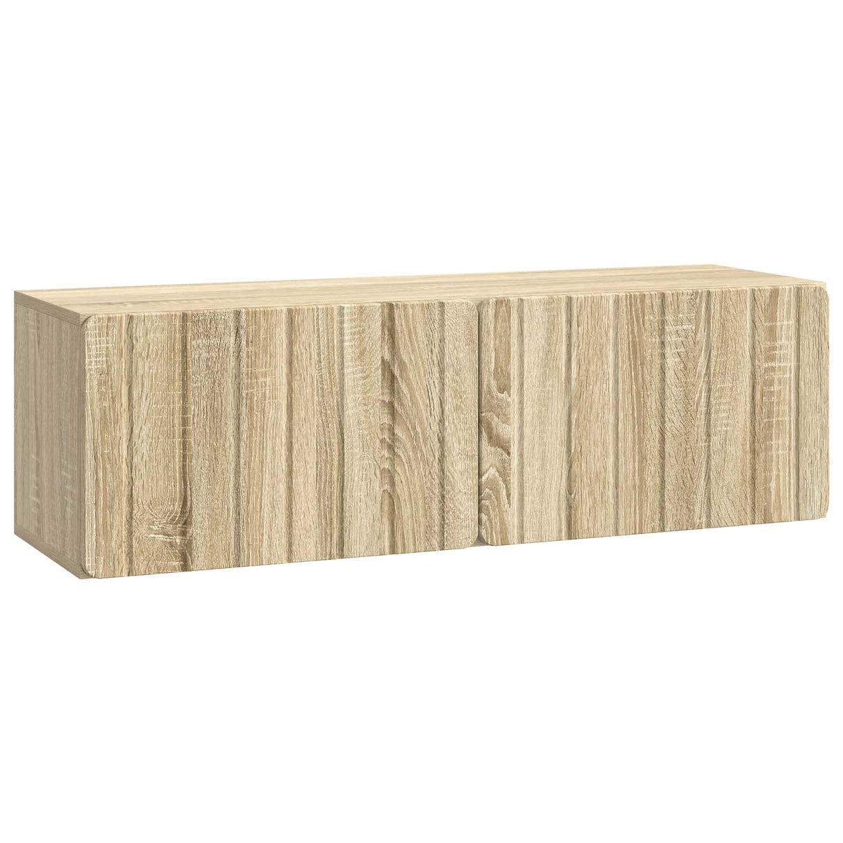 vidaXL Wall-Mounted TV Cabinet Black 59.5x41x30 cm Engineered Wood