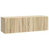 vidaXL Wall-Mounted TV Cabinet Black 59.5x41x30 cm Engineered Wood