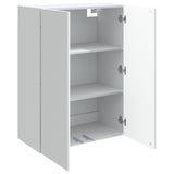 vidaXL Wandkast Wit 66 x 34,5 x 90 cm Bewerkt hout