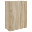 vidaXL Wandkast Wit 66 x 34,5 x 90 cm Bewerkt hout
