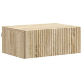 vidaXL Muurbevestigde Nachttafel met lade 2 pcs Wit 49 x 34,5 x 20 cm