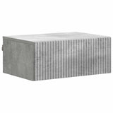 vidaXL Muurbevestigde Nachttafel met lade 2 pcs Wit 49 x 34,5 x 20 cm