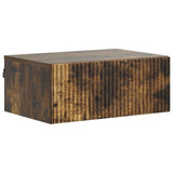 vidaXL Muurbevestigde Nachttafel met lade 2 pcs Wit 49 x 34,5 x 20 cm