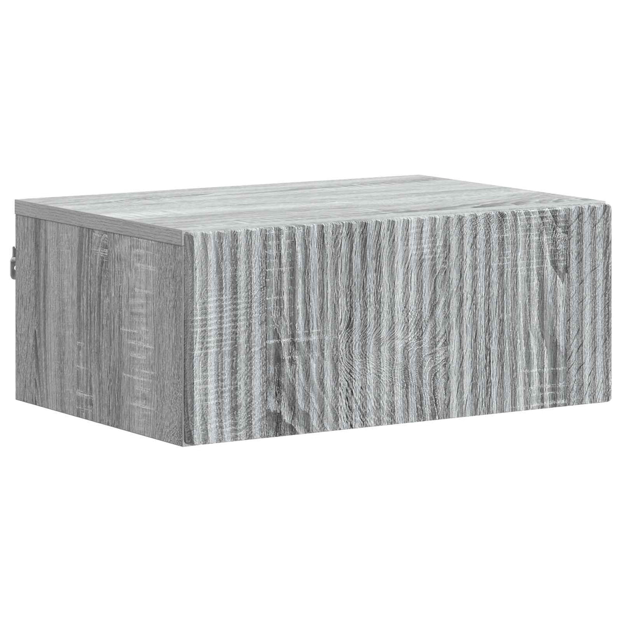 vidaXL Muurbevestigde Nachttafel met lade 2 pcs Wit 49 x 34,5 x 20 cm