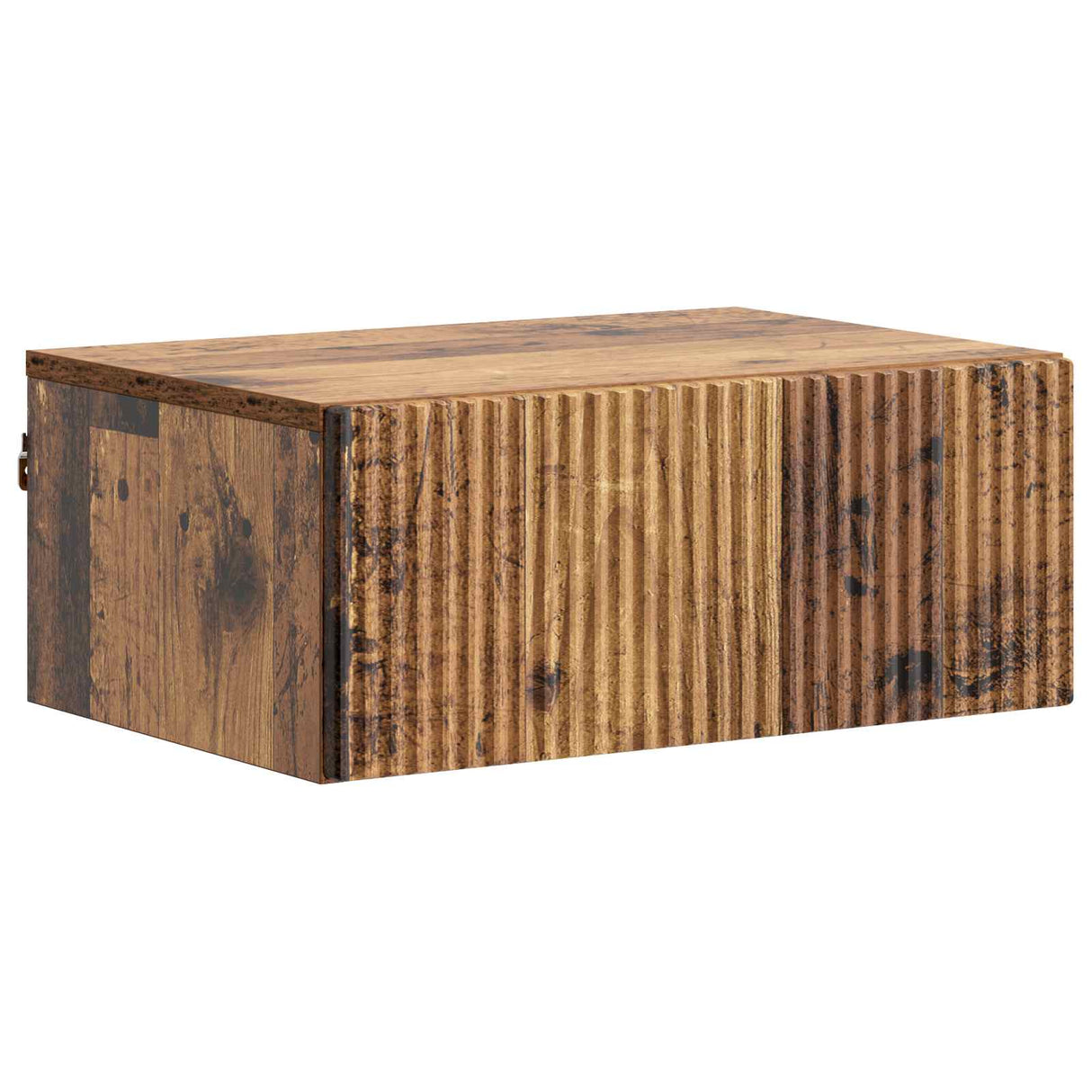 vidaXL Muurbevestigde Nachttafel met lade 2 pcs Wit 49 x 34,5 x 20 cm