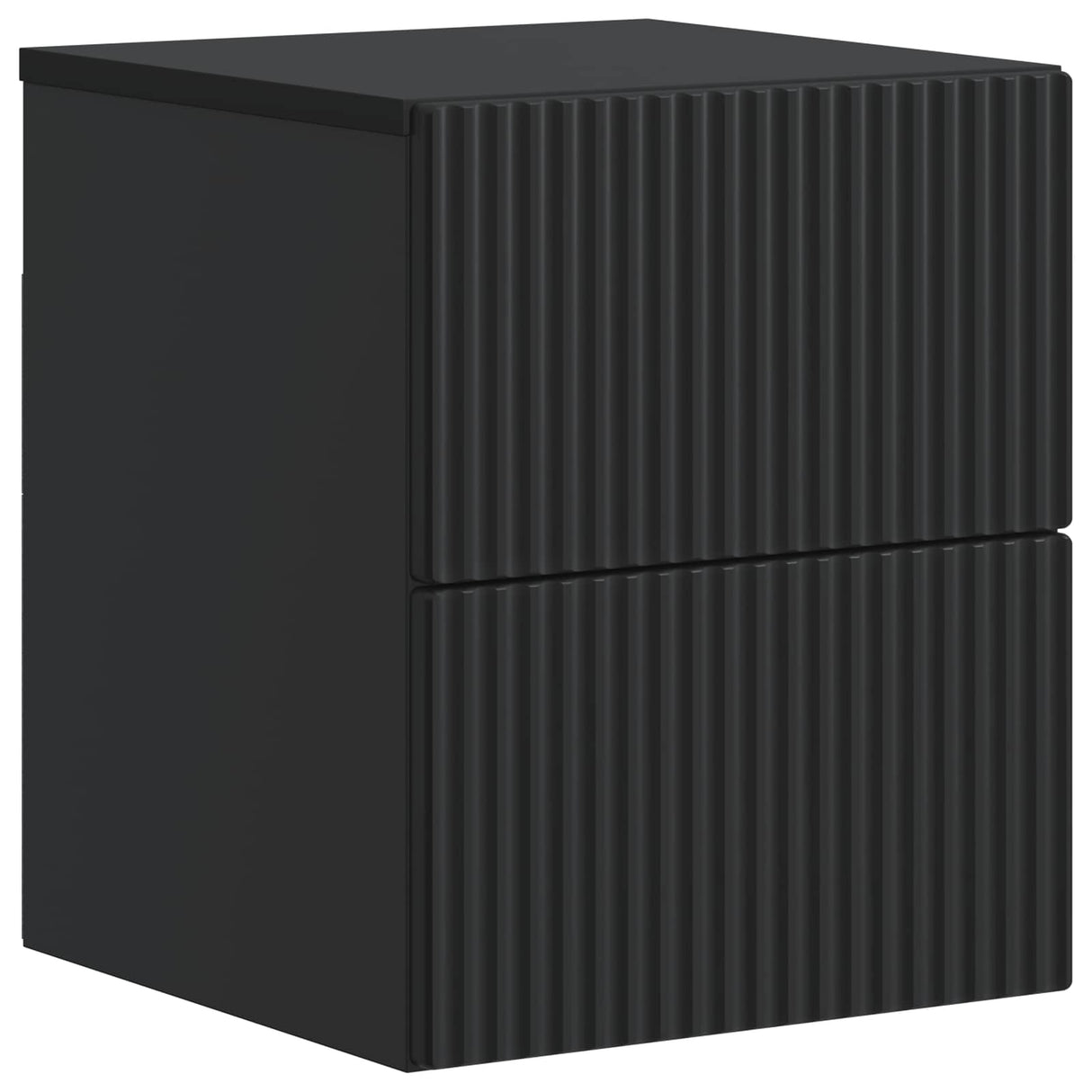 vidaXL Muurbevestigde Nachttafel met lade 2 pcs Wit 33 x 34,5 x 40 cm