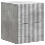 vidaXL Muurbevestigde Nachttafel met lade 2 pcs Wit 33 x 34,5 x 40 cm
