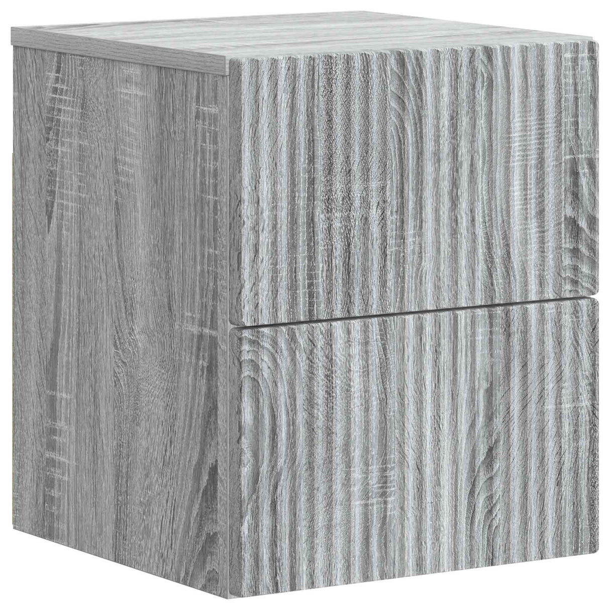 vidaXL Muurbevestigde Nachttafel met lade 2 pcs Wit 33 x 34,5 x 40 cm