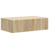 vidaXL Wandgemonteerde Zijtafel Zwart 59 x 34,5 x 17 cm Bewerkt hout