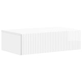 vidaXL Wandgemonteerde Zijtafel Zwart 59 x 34,5 x 17 cm Bewerkt hout