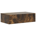 vidaXL Wandgemonteerde Zijtafel Zwart 59 x 34,5 x 17 cm Bewerkt hout