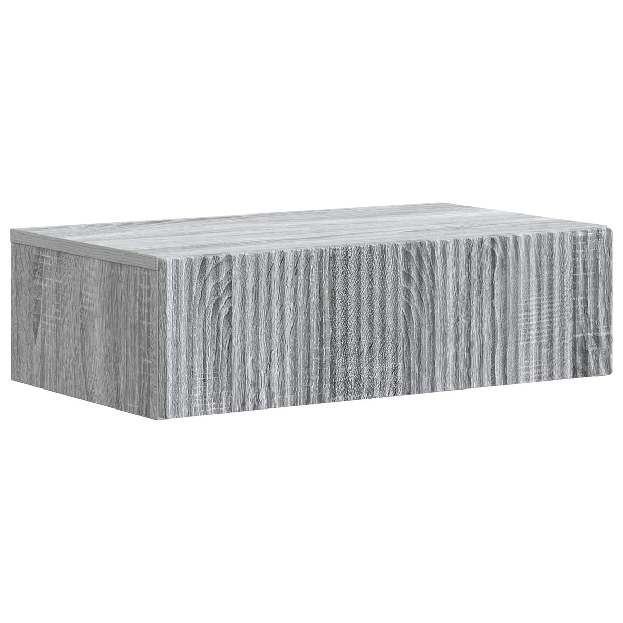 vidaXL Wandgemonteerde Zijtafel Zwart 59 x 34,5 x 17 cm Bewerkt hout
