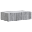 vidaXL Wandgemonteerde Zijtafel Zwart 59 x 34,5 x 17 cm Bewerkt hout