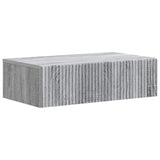 vidaXL Wandgemonteerde Zijtafel Zwart 59 x 34,5 x 17 cm Bewerkt hout