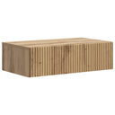 vidaXL Wandgemonteerde Zijtafel Zwart 59 x 34,5 x 17 cm Bewerkt hout