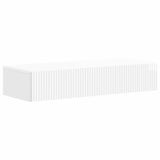 vidaXL Wandgemonteerde Zijtafel Zwart 59 x 34,5 x 17 cm Bewerkt hout