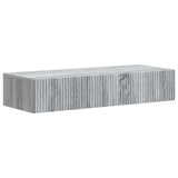 vidaXL Wandgemonteerde Zijtafel Zwart 59 x 34,5 x 17 cm Bewerkt hout