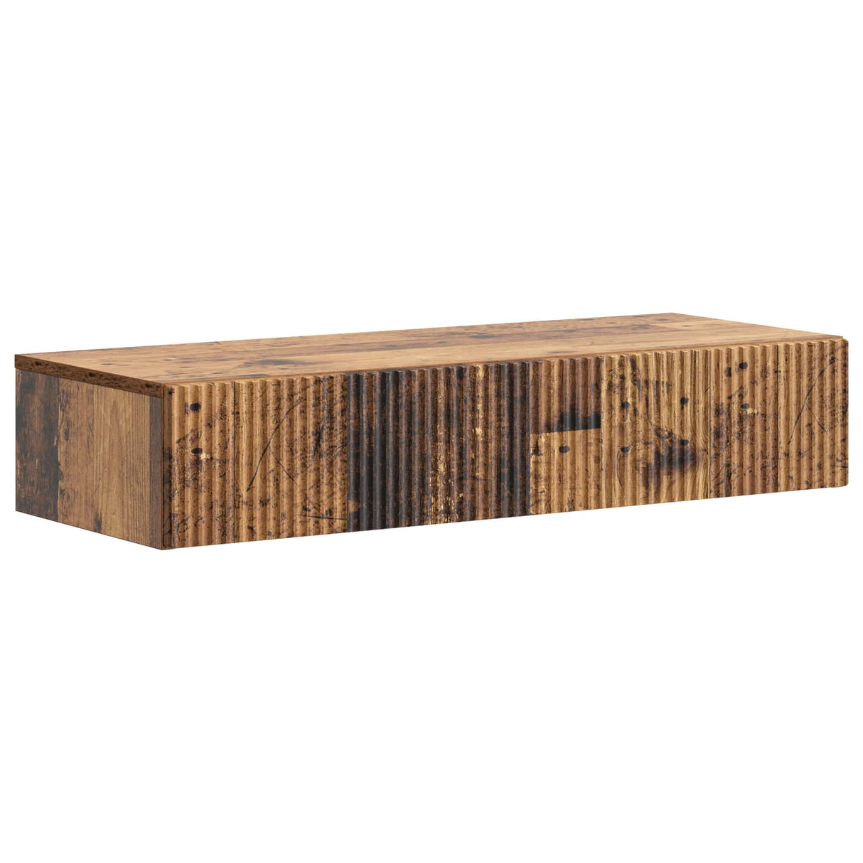 vidaXL Wandgemonteerde Zijtafel Zwart 59 x 34,5 x 17 cm Bewerkt hout