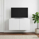 vidaXL Wandmontage TV-kast Zwart 59,5 x 41 x 30 cm Bewerkt hout
