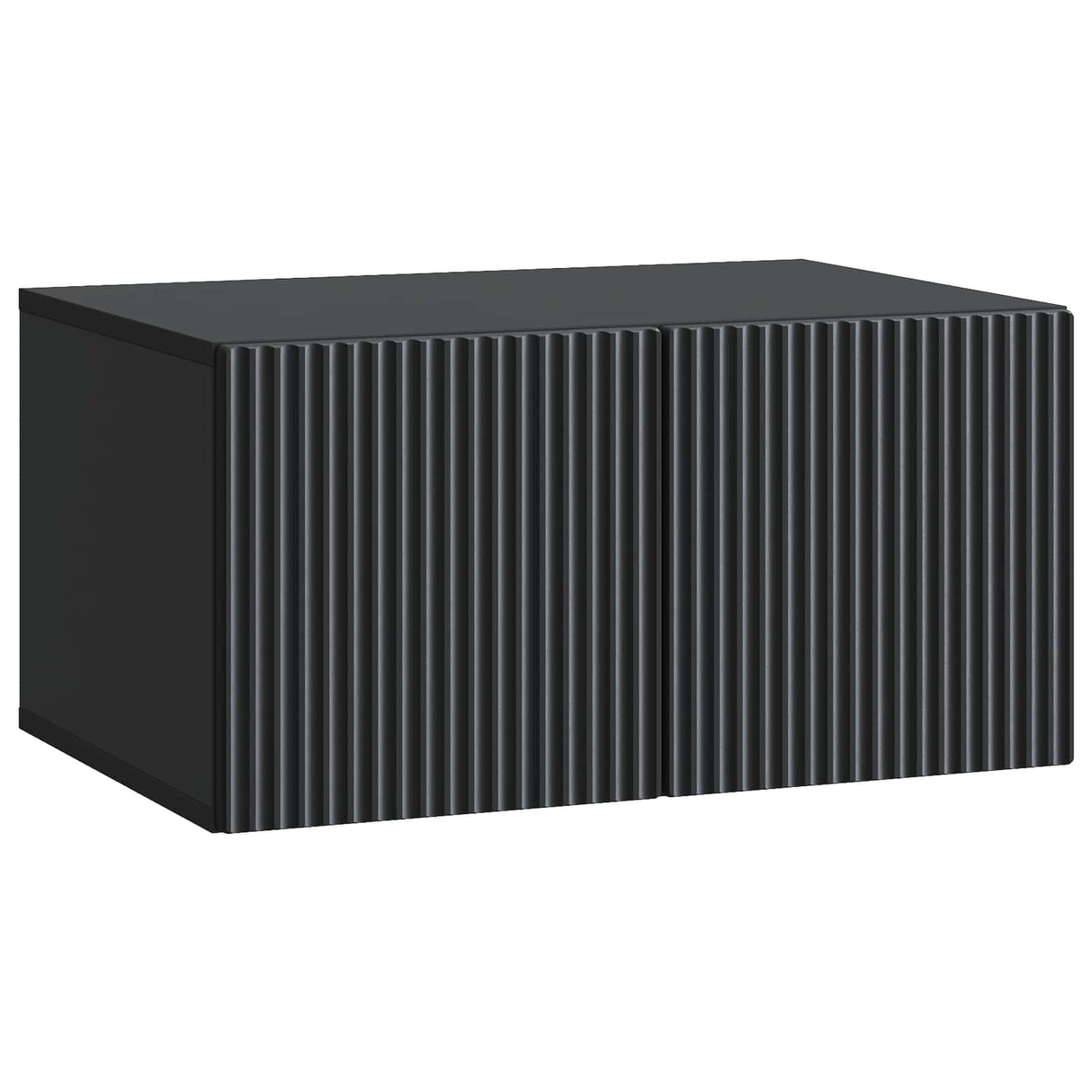vidaXL Wandmontage TV-kast Zwart 59,5 x 41 x 30 cm Bewerkt hout