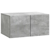 vidaXL Wandmontage TV-kast Zwart 59,5 x 41 x 30 cm Bewerkt hout