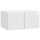 vidaXL Wandmontage TV-kast Zwart 59,5 x 41 x 30 cm Bewerkt hout