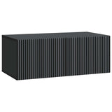 vidaXL Wandmontage TV-kast Zwart 59,5 x 41 x 30 cm Bewerkt hout