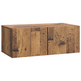 vidaXL Wandmontage TV-kast Zwart 59,5 x 41 x 30 cm Bewerkt hout