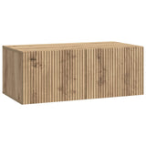 vidaXL Wandmontage TV-kast Zwart 59,5 x 41 x 30 cm Bewerkt hout
