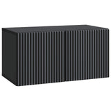 vidaXL Wandmontage TV-kast Zwart 59,5 x 41 x 30 cm Bewerkt hout