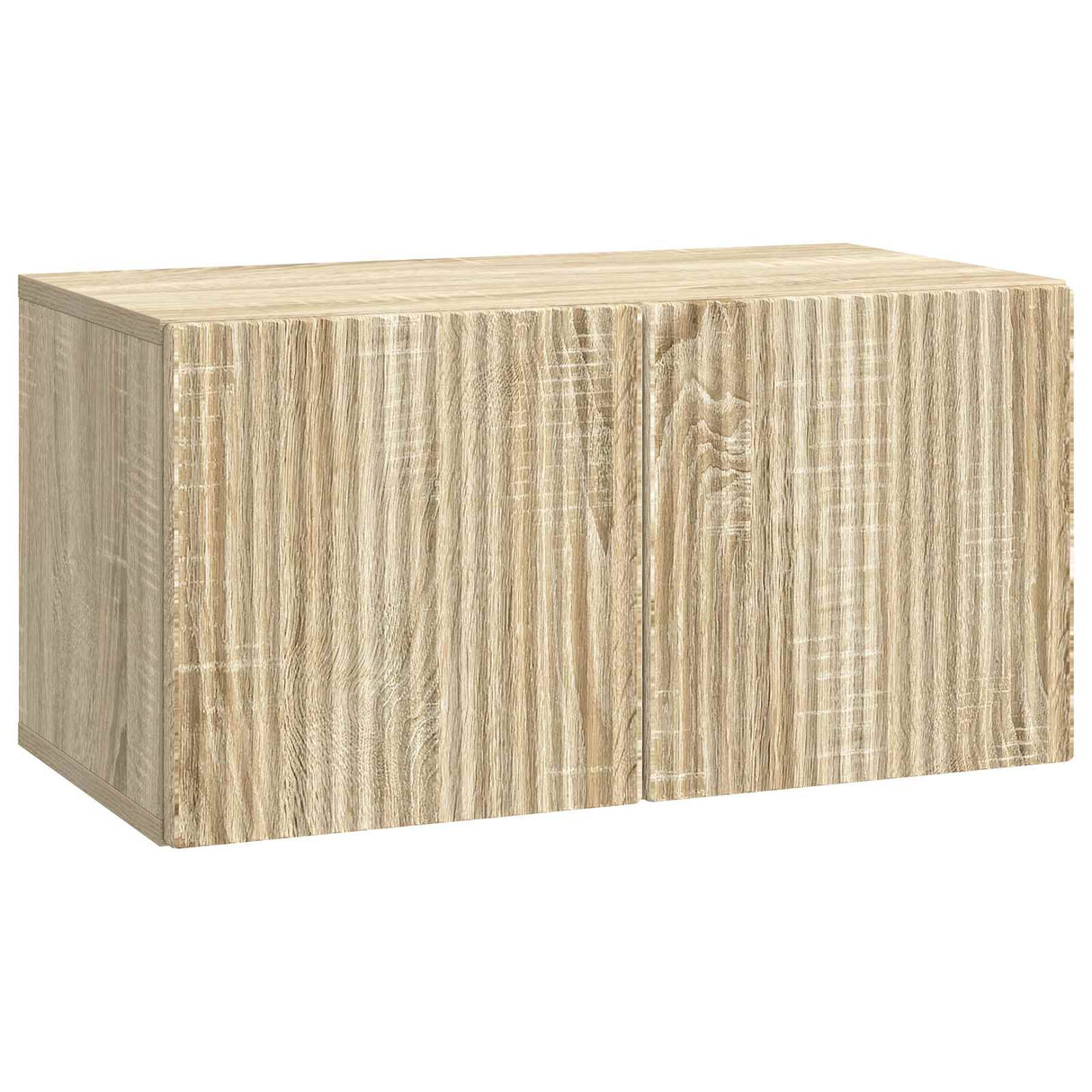 vidaXL Wandmontage TV-kast Zwart 59,5 x 41 x 30 cm Bewerkt hout