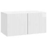 vidaXL Wandmontage TV-kast Zwart 59,5 x 41 x 30 cm Bewerkt hout