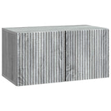 vidaXL Wandmontage TV-kast Zwart 59,5 x 41 x 30 cm Bewerkt hout