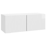 vidaXL Wandmontage TV-kast Zwart 59,5 x 41 x 30 cm Bewerkt hout