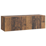 vidaXL Wandmontage TV-kast Zwart 59,5 x 41 x 30 cm Bewerkt hout