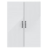 vidaXL Wandkast Wit 66 x 34,5 x 90 cm Bewerkt hout