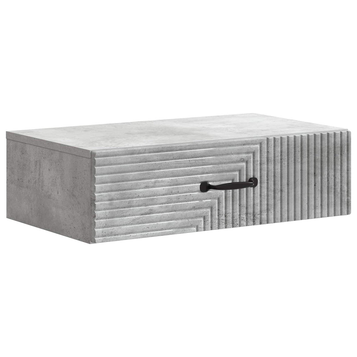 vidaXL Wandgemonteerde Zijtafel Zwart 59 x 34,5 x 17 cm Bewerkt hout