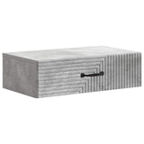 vidaXL Wandgemonteerde Zijtafel Zwart 59 x 34,5 x 17 cm Bewerkt hout