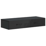 vidaXL Wandgemonteerde Zijtafel Zwart 59 x 34,5 x 17 cm Bewerkt hout